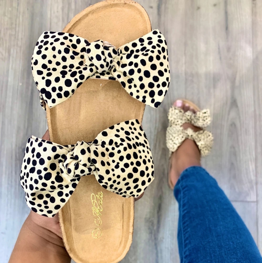 Cheetah Print 2 Strap Sandals